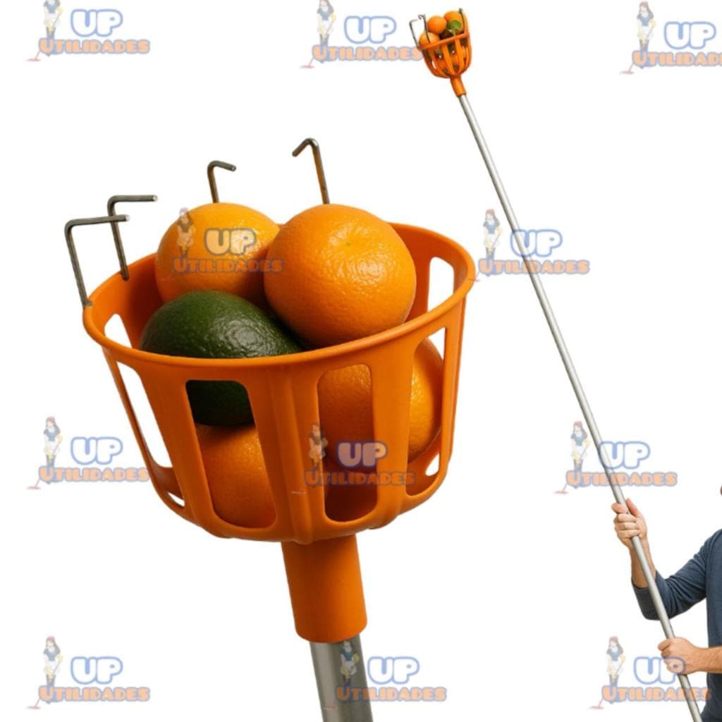 COLHEDOR DE FRUTAS PROFISSIONAL - OPÇÃO DE COMPRA COM OU SEM CABO (EXTENSOR TELESCÓPICO)