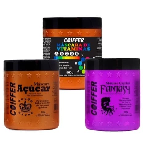 KIT CRONOGRAMA CAPILAR COIFFER PARA CABELOS LOIROS