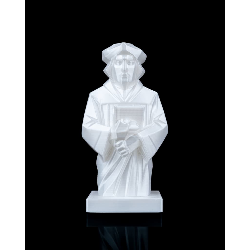 Estátua Martin Luther 3D – 20cm | Escultura Reformador Religioso em PLA para Decoração