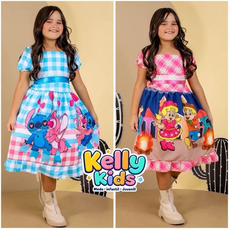Vestido festa junina infantil