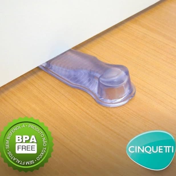 Aparador Trava Peso Porta Silicone Transparente