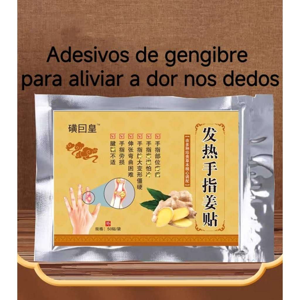 Kit50 Dor nas articulações dos dedos, dormência nas mãos, deformação, rigidez, vermelhidão e inchaço, gesso de gengibre