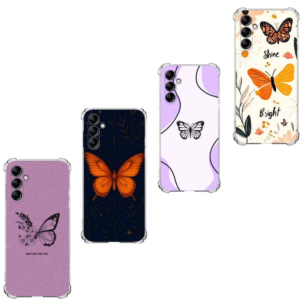 CAPA CAPINHA SAMSUNG A15, A25 (4G e 5G), A35, A55 CAPA TPU DESENHOS VARIADOS CAPINHA CASE BORBOLETAS