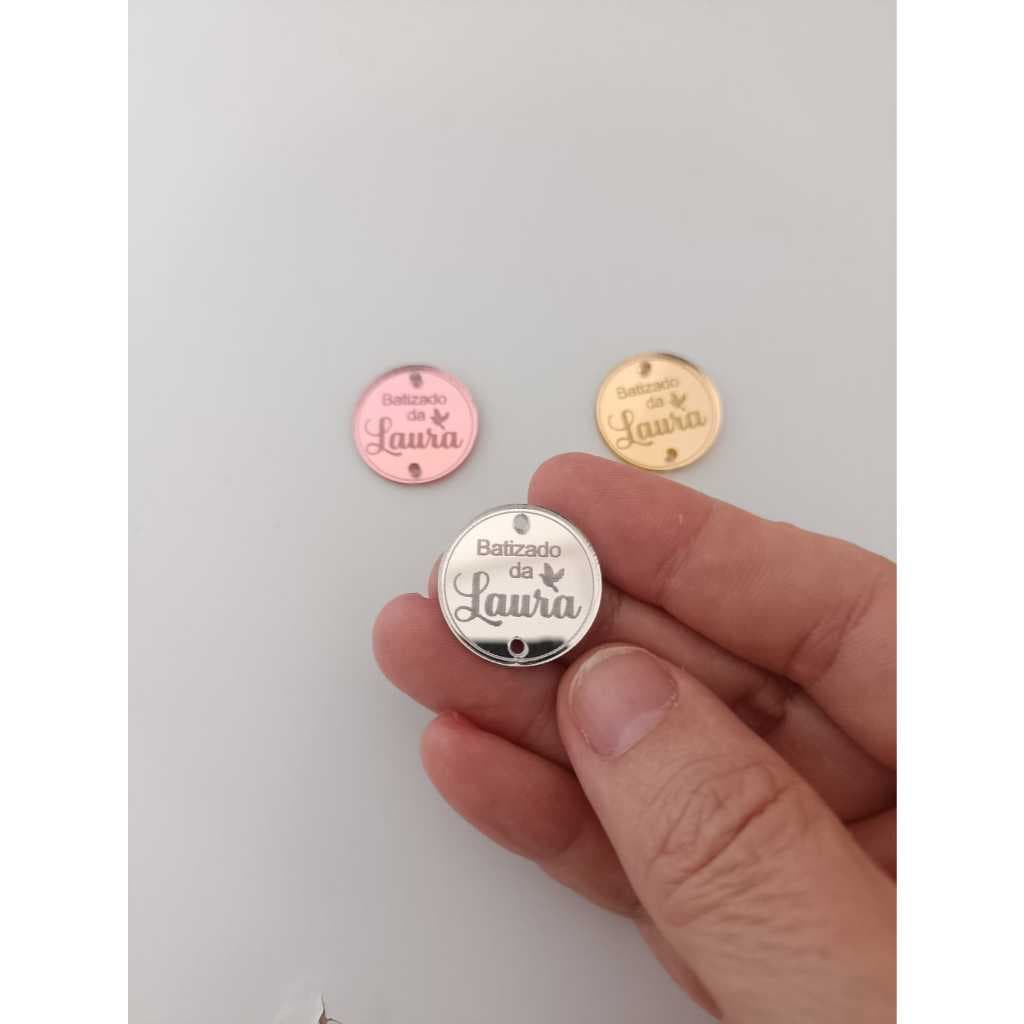 ETIQUETAS EM ACRILICO PARA BATIZADO