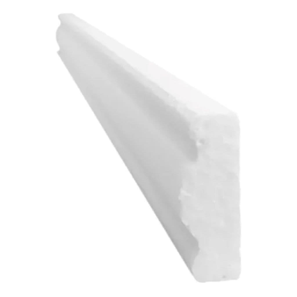 Moldura Roda Meio Friso de Teto 5x2 cm Porta Faixa Kit 10 Metros Parede Rodo pé