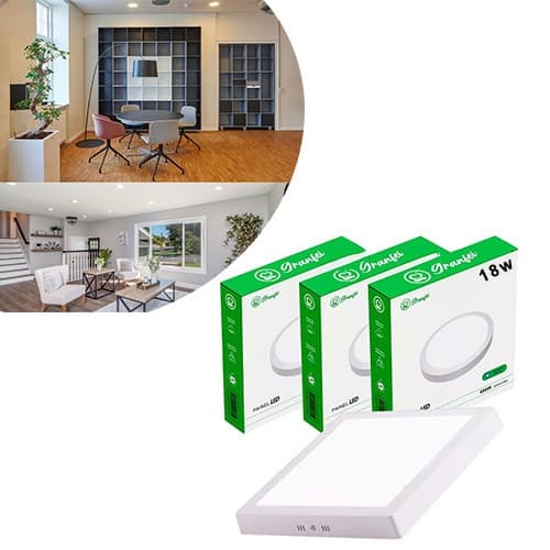 Kit 2 Painel Led 12w 18w 25w Branco Neutro Frio Quente Embutir Quadrado Redondo Sobrepor Xtronic