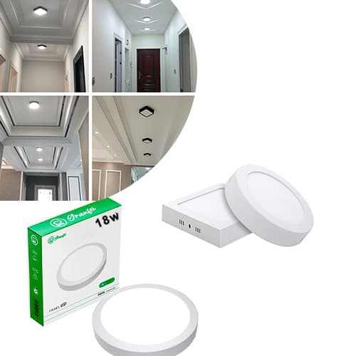 Kit 3 Painel Led 12w 18w 25w Branco Frio Neutro Quente Quadrado Redondo Sobrepor Embutir Xtronic