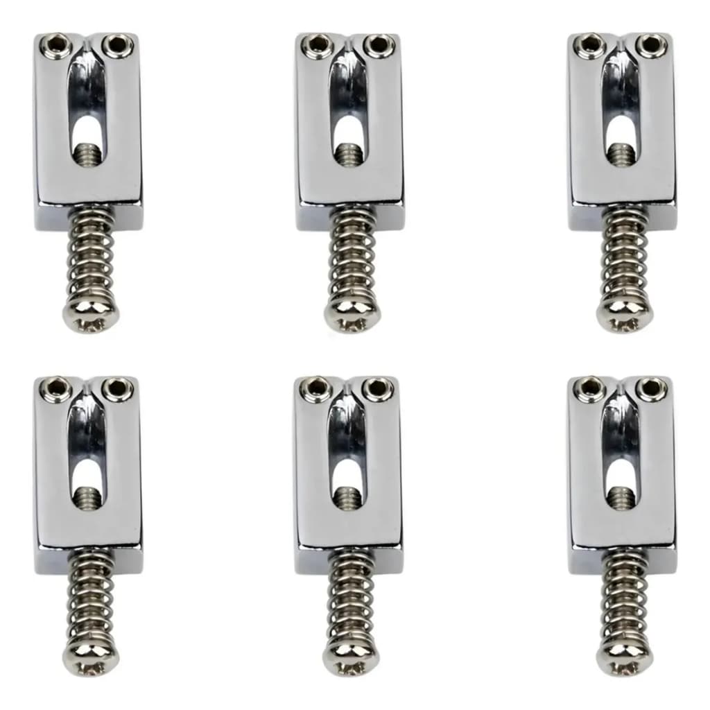 Kit 6 Saddles Carrinhos Para Ponte Tremolo Guitarra Stratocaster