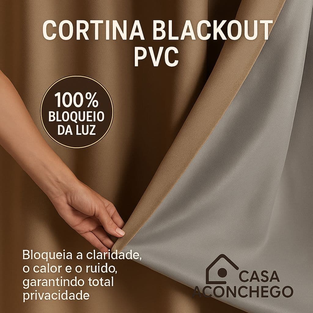 Cortina Blackout 2,20x1,40m 100% de Bloqueio de Luz | Ideal p/ Sala Quarto ou Cozinha Cores Variadas