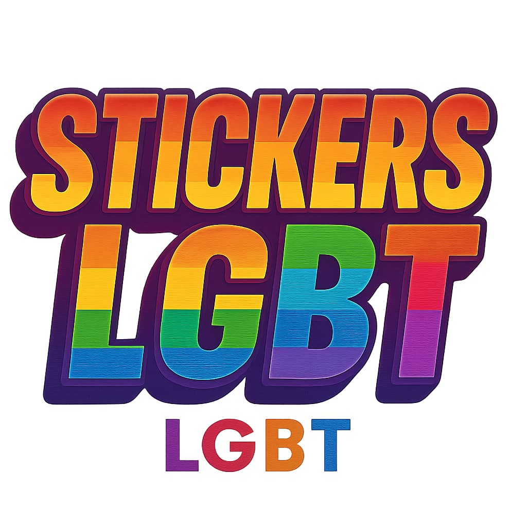 Cartela Stickers Adesivos LGBT Orgulho Pride Day Kit 20unid