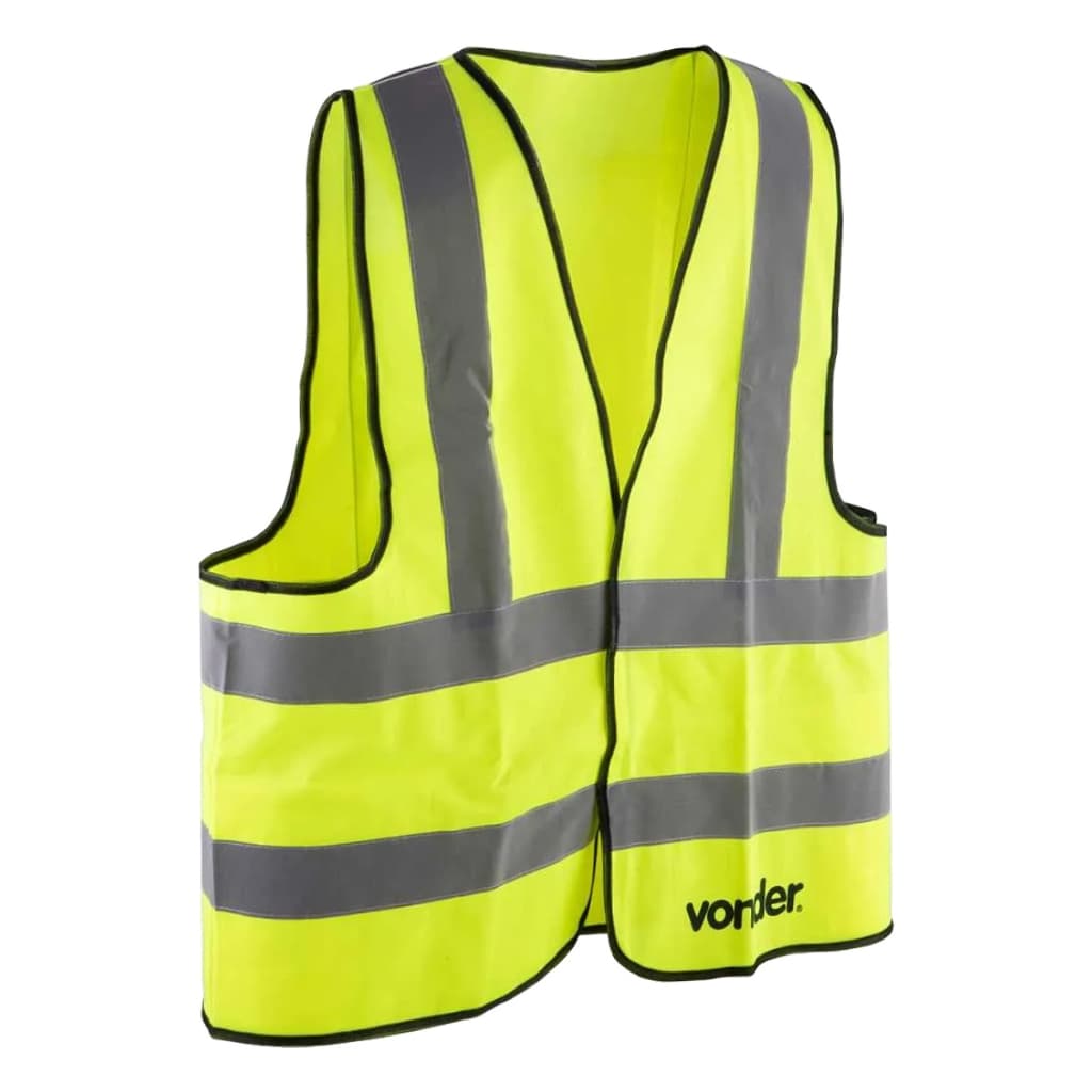 Colete Refletivo Verde Neon Tipo Blusão CV102 Sem Bolso Vonder