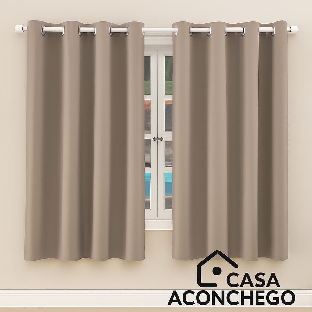 Cortina Blackout 2,00x1,40m Corta 100% da Luz Ideal Janela de Sala ou Quarto Proteção Total Promoção