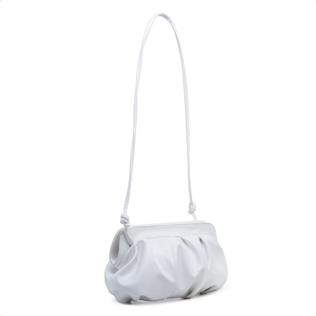 Bolsa Feminina Pequena Tiracolo Nuvem Metalizada Com Alça de Ombro Balada Casamento Festa