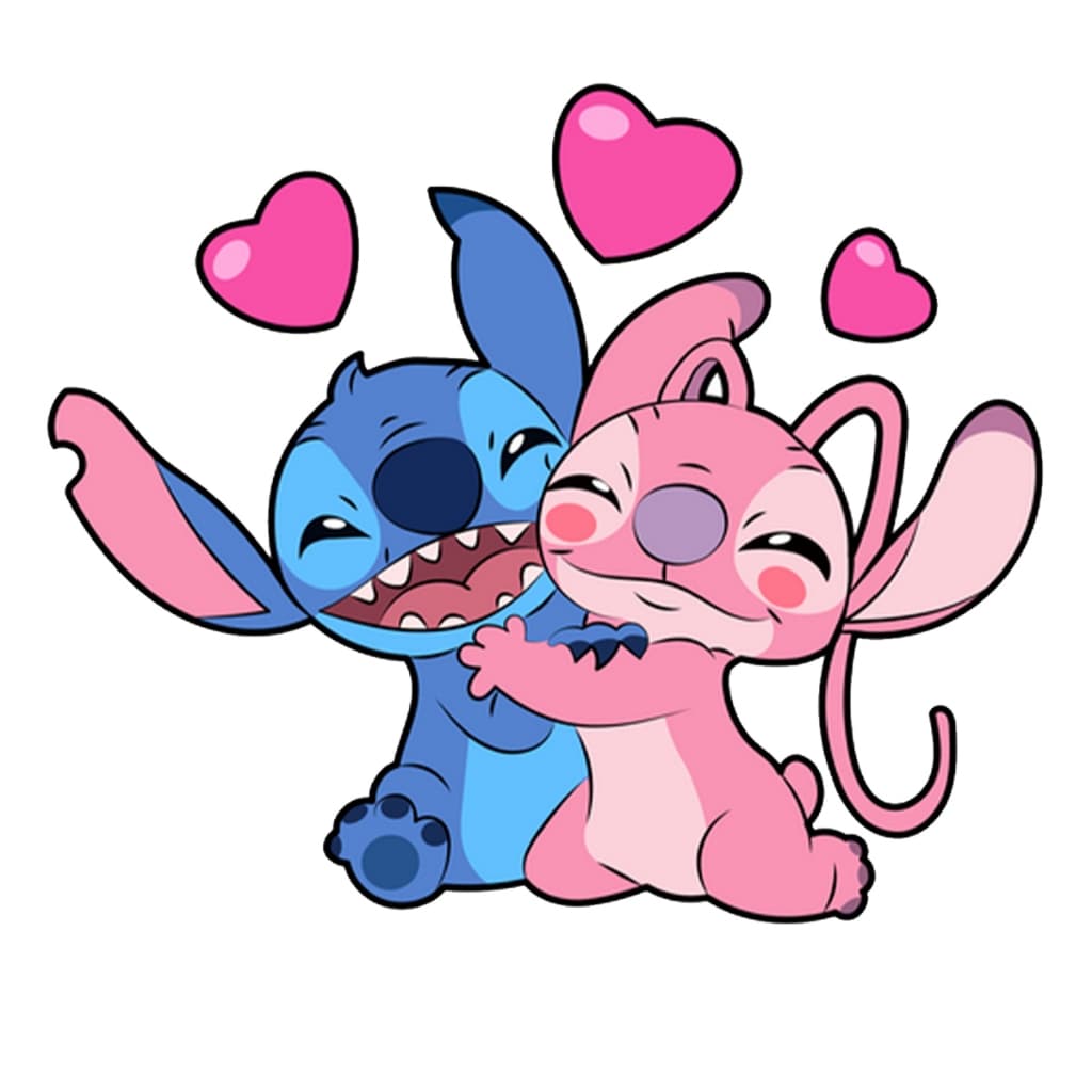 Adesivo Parede Stitch Angel Disney Quarto Infantil Decor