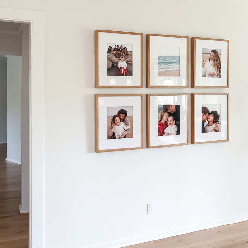 6 Quadros Decorativos 30x30 com Paspatur Foto 15x15 Moldura Elegante