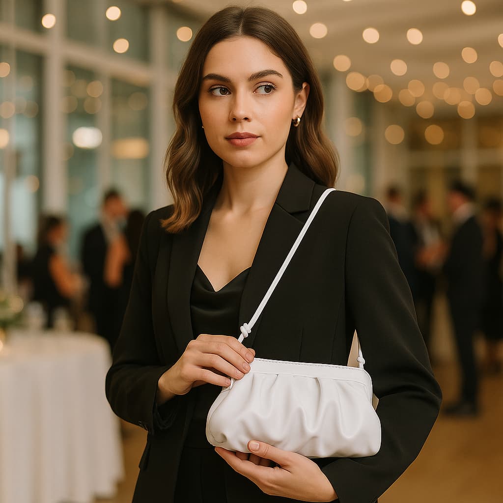 Bolsa Feminina Metalizada Nuvem Com Alça Balada Casamento Festa Transversal Blogueira