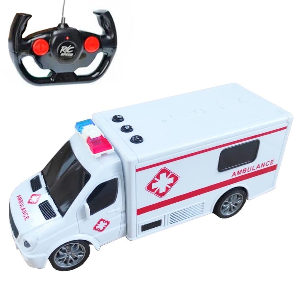 Ambulância de Controle City Vehicle 27mHz RC Carro 1:32
