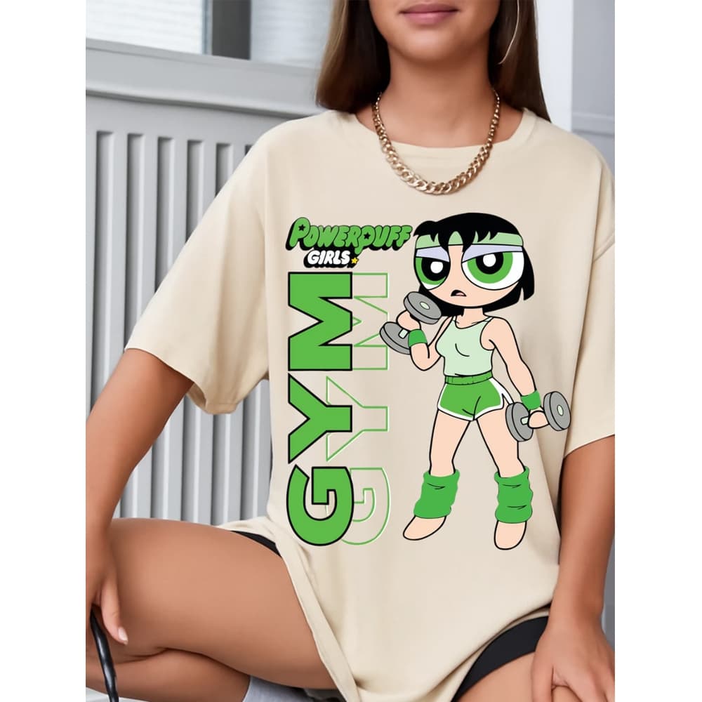 Camiseta Feminina Blusao Premium Meninas Poderosas Academia Look de Treino Super Poderosas Meme