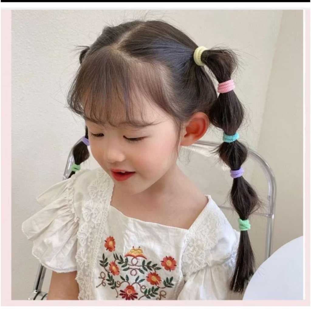 Kit 50 Elástico Xuxinha Para Cabelo Infantil Bebê Rabicó Para Cabelos Qualidade