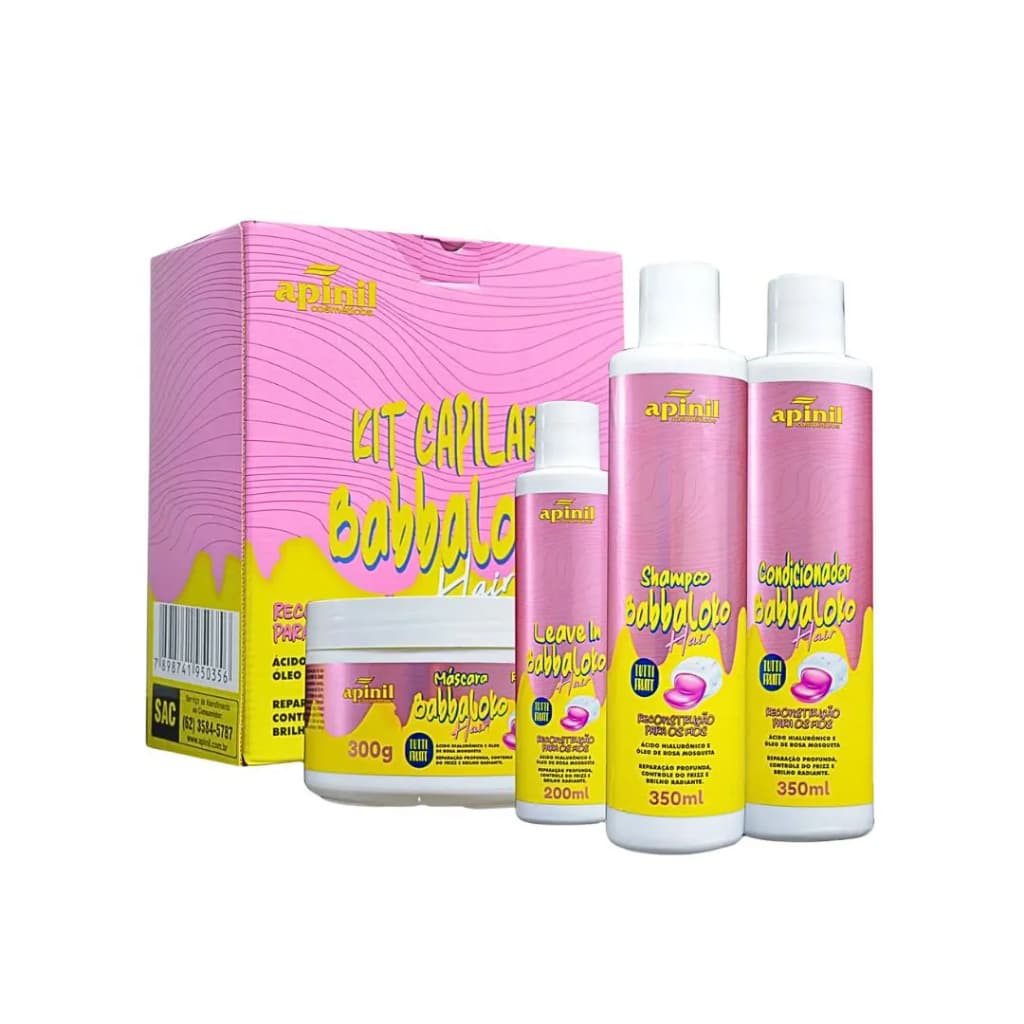 Kit Capilar Babbaloko Hair Tutti Fruitt - Apinil Cosméticos