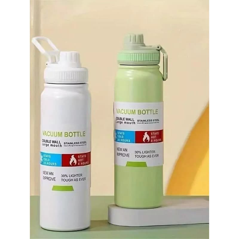 kit com 30 800ml Garrafa Térmica Grande Capacidade EsportesPoteDuplaCamadaPresente De Aço Inoxidável Termos Portáteis