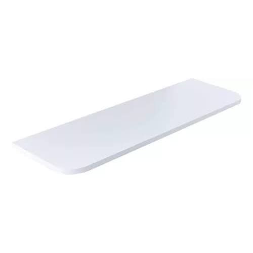 prateleira branca 110x20 MDF arredondada