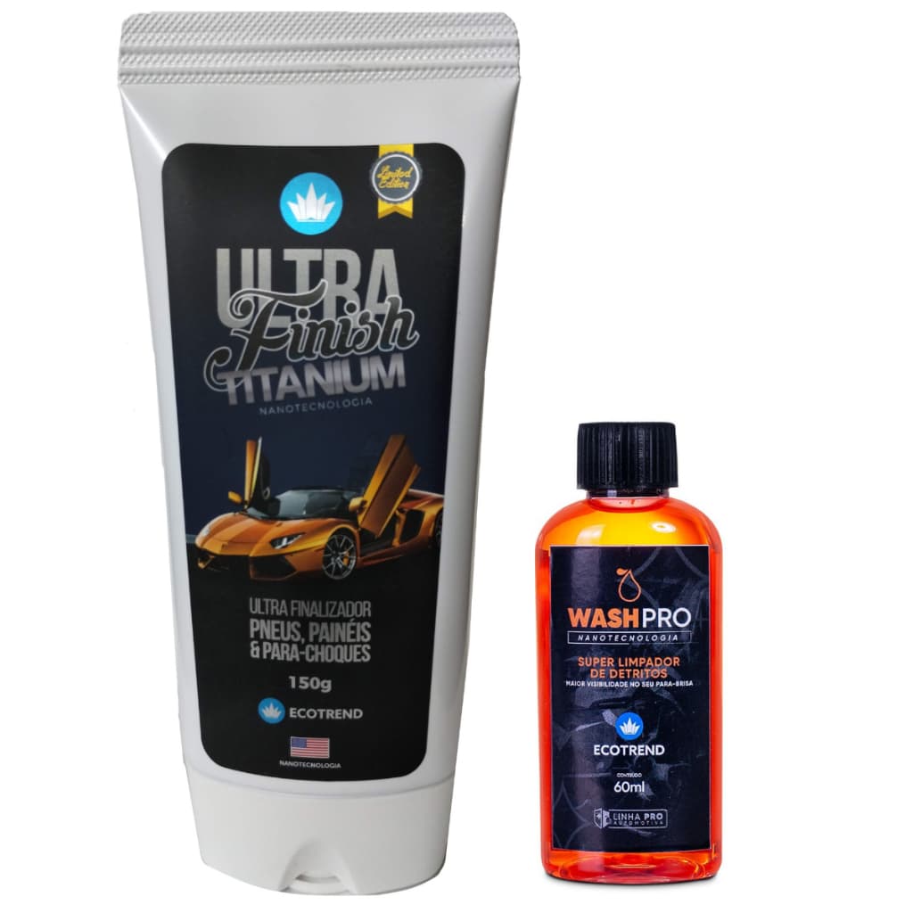 Ultra Finish Revitalizador + Washpro Super Limpador ECOTREND SOUTH AMERICA