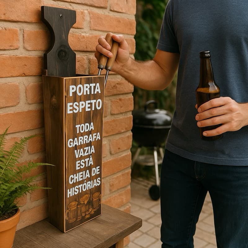 EVITE BAGUNÇA! Porta Espeto De Parede MDF - Mantenha Tudo No Lugar Com Estilo!