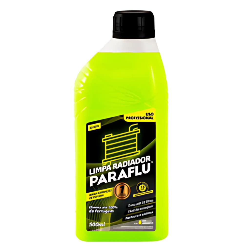 01 Limpa Radiador Paraflu Amarelo Arrefecimento Clean Motores Universais Profissional