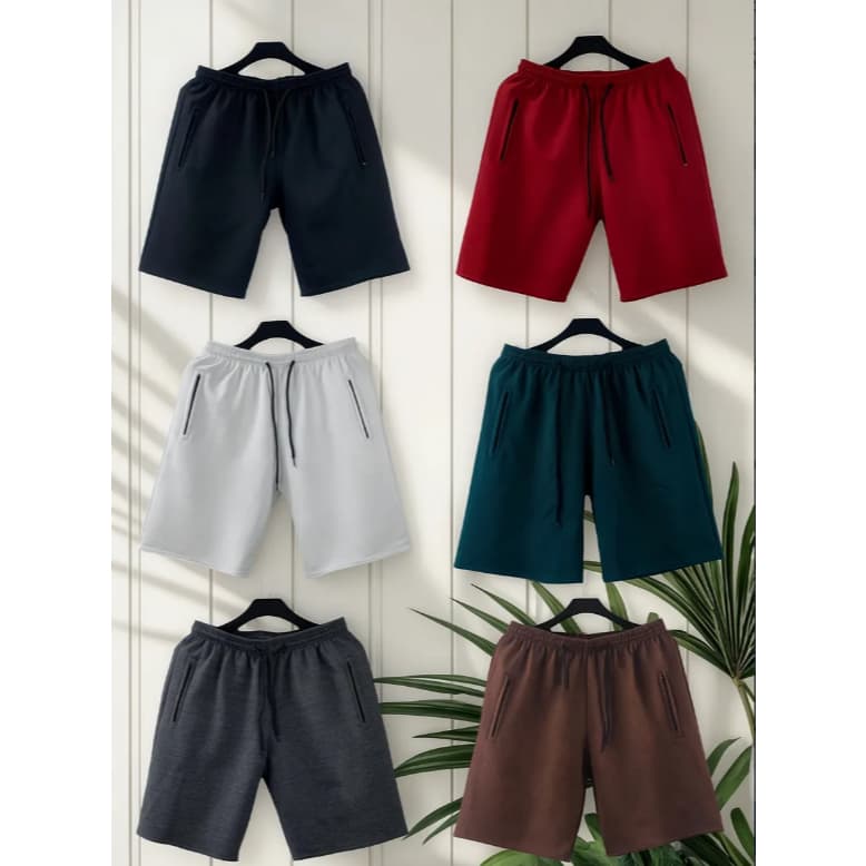 kit 6 bermudas moletom masculino casual uso diadia mudelo bem conforto