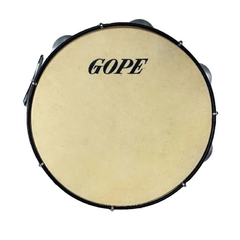 Pandeiro Iniciante Gope 10" Envernizado Com Pele Animal (631PEA)