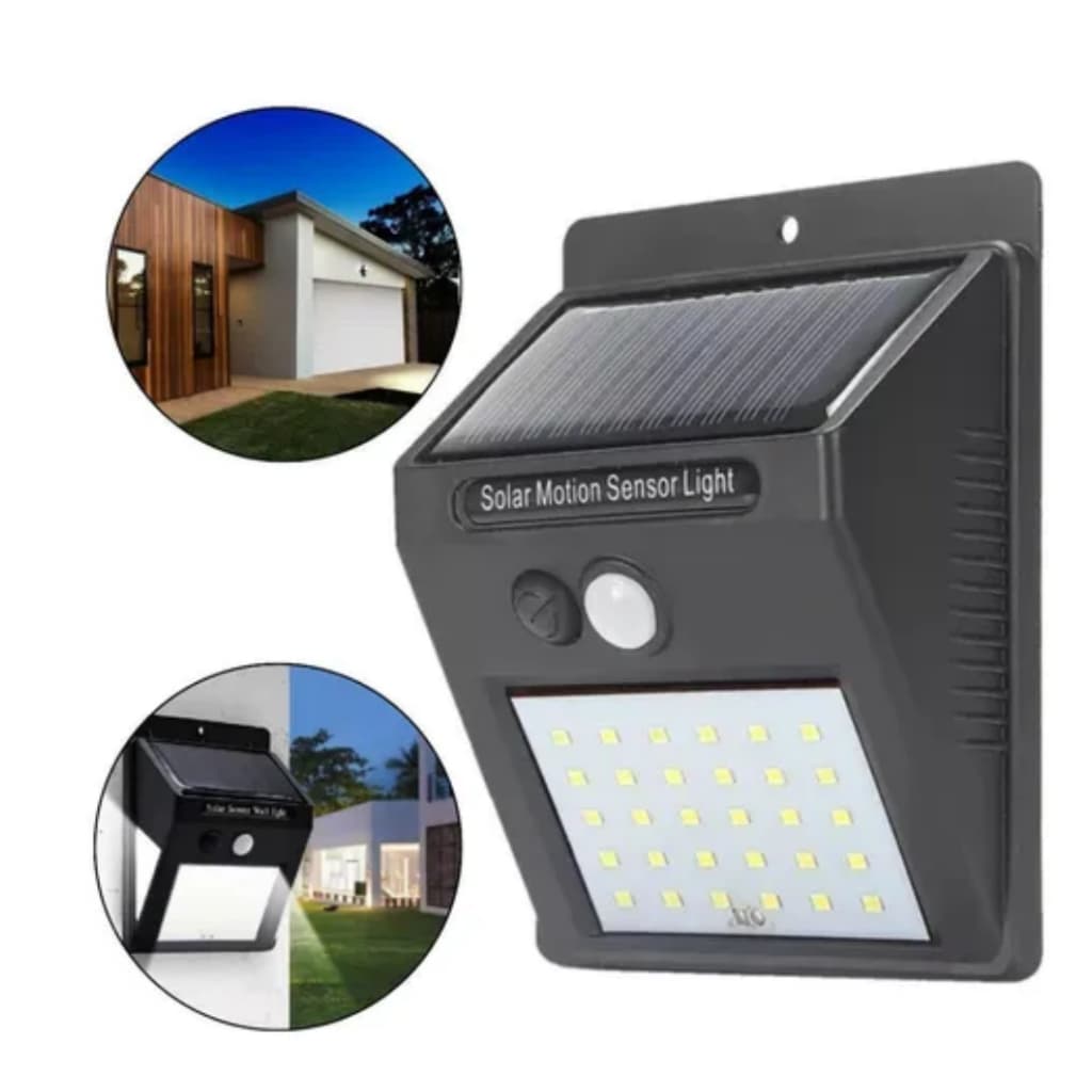 LUZ SOLAR  DE PAREDE COM SENSOR DE MOVIMENTO