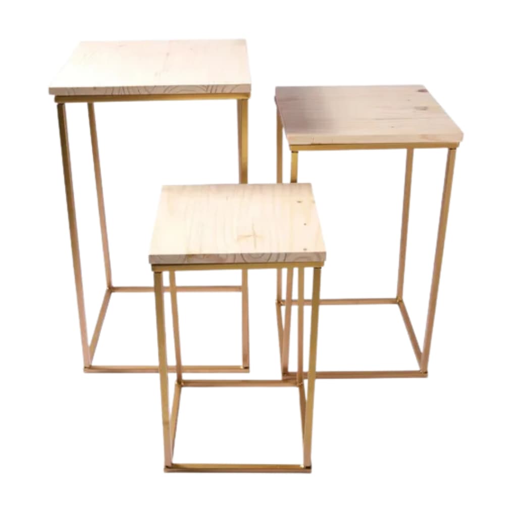 Trio De Mesa Desmontável Para Festa Eventos Decorativa