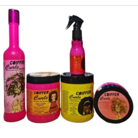 KIT CURLS 05 PASSOS DA COIFFER PARA CABELOS  CACHEADOS