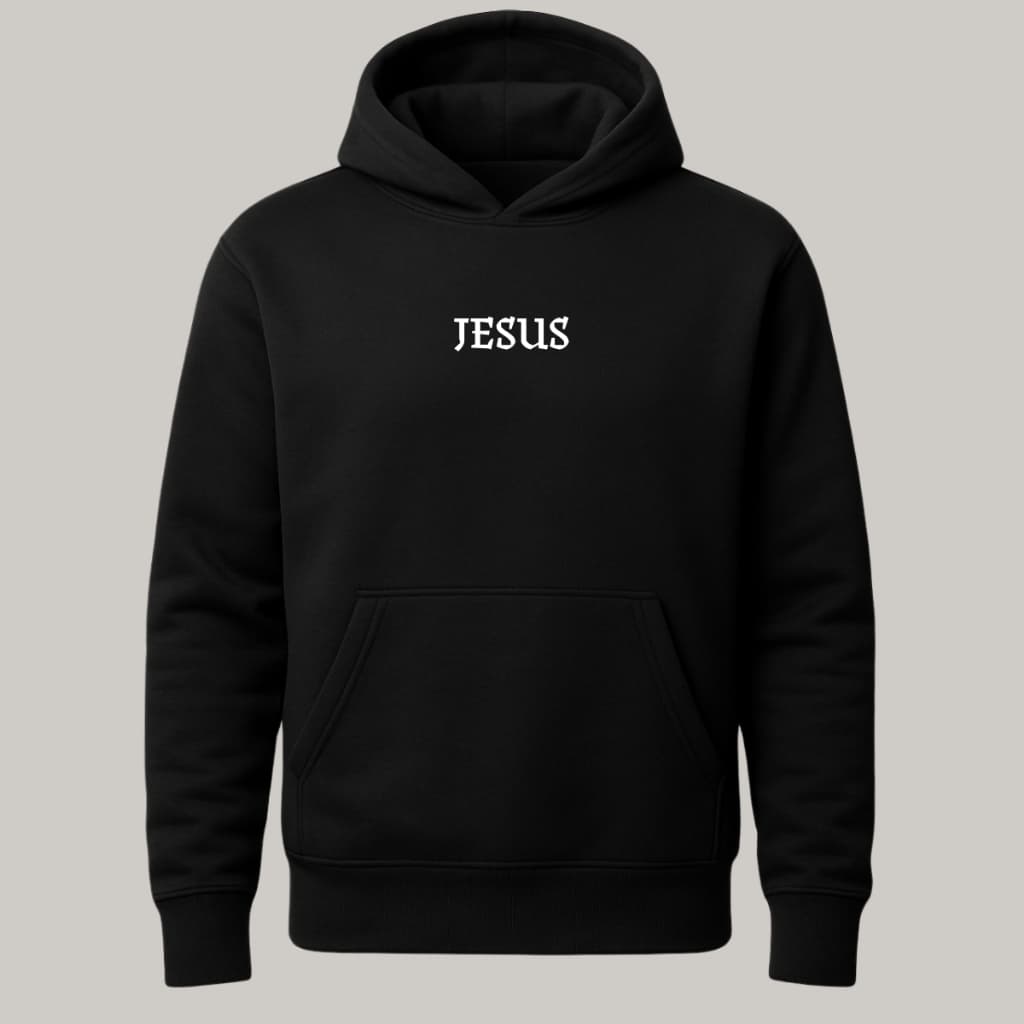 Moletom Jesus Cruz Flanelado Com Capuz Casaco de Frio Agasalho Blusa Manga Longa