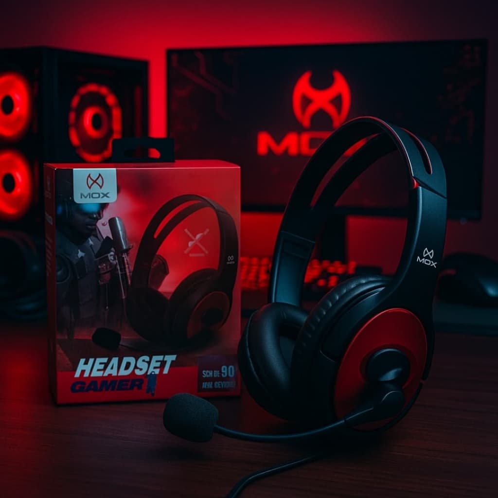 Fone De Ouvido Gamer Com Microfone Mox MO-HP130