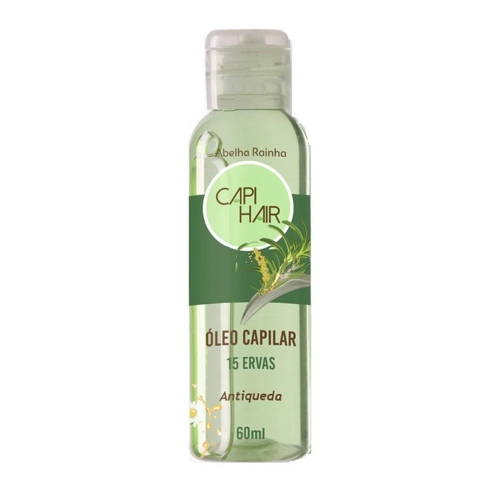 Óleo Para Os Cabelos 15 Ervas Capi Hair Abelha Rainha 60ml