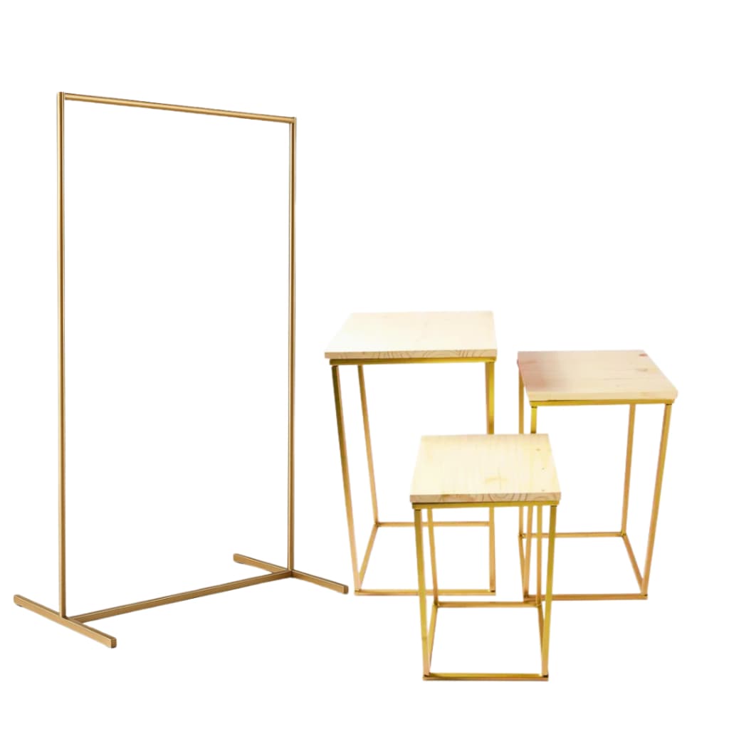 Arco Retangular + Trio de Mesa decoração de Festa