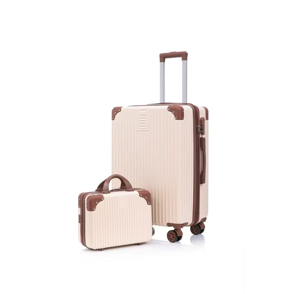 Conjunto Mala Bordo Viagem Frasqueira , 4 Rodas Duplas 360º Trava  Encaixe , Cadeado, Extensor