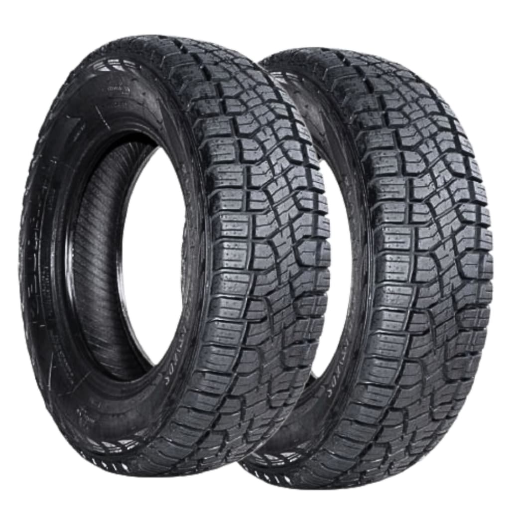Kit 2 Pneus 205/65-15 ATR  Remold Com Borracha Vipal Scorpion Saveiro Strada Ecosport