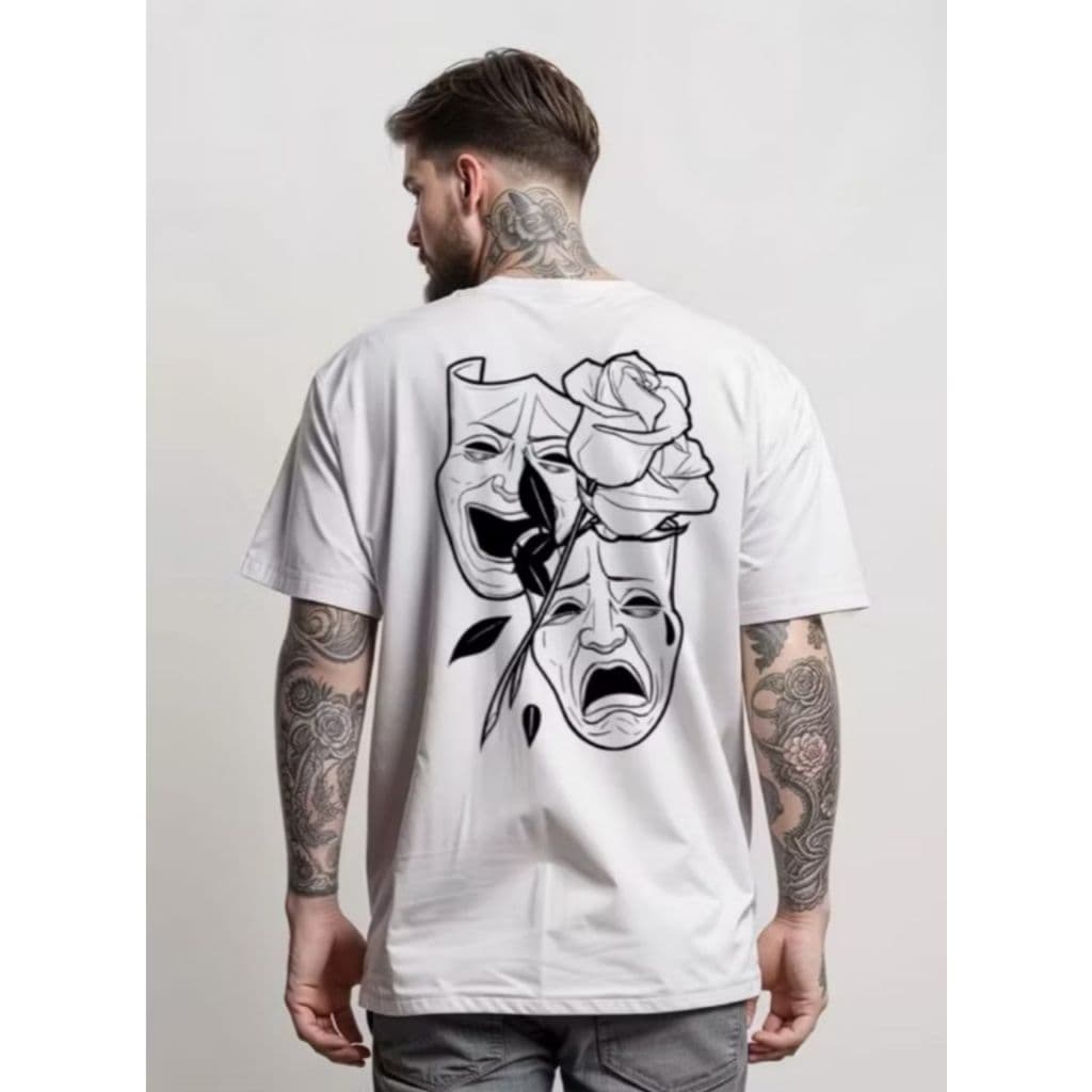 Camiseta Streetwear Chora Agora Ri Depois Moderna Estilosa