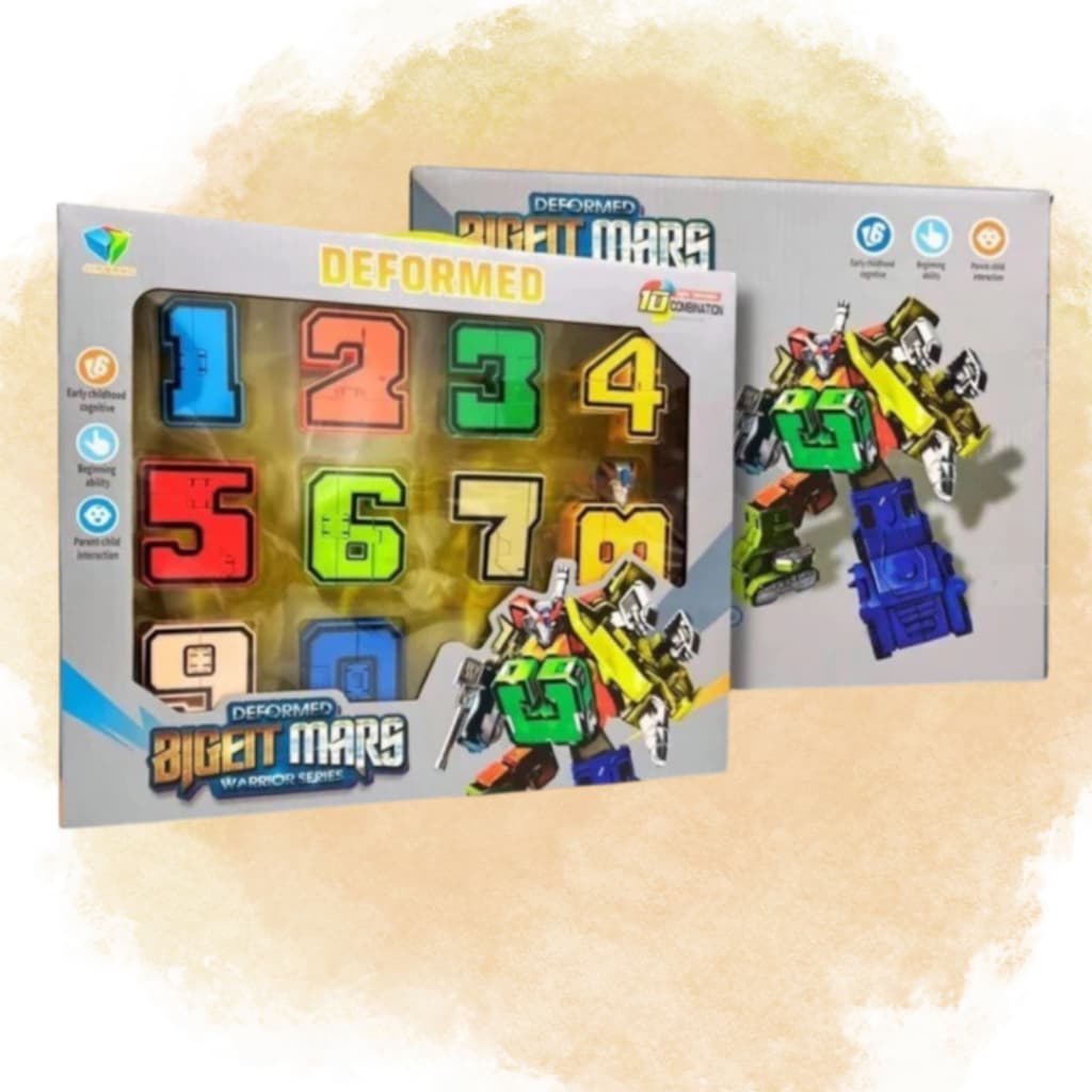 Brinquedo Super Transformers Aprendendo Números Brincando Numeros em ação