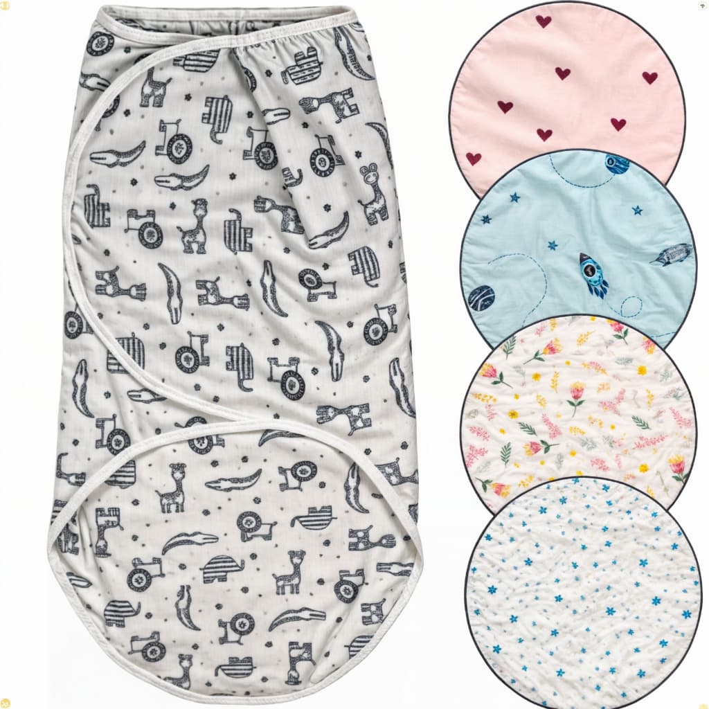 Cueiro Charutinho Ajustável de Bebê RN Casulinho Swaddle