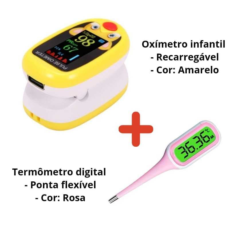 Kit Infantil (Oxímetro + Termômetro)
