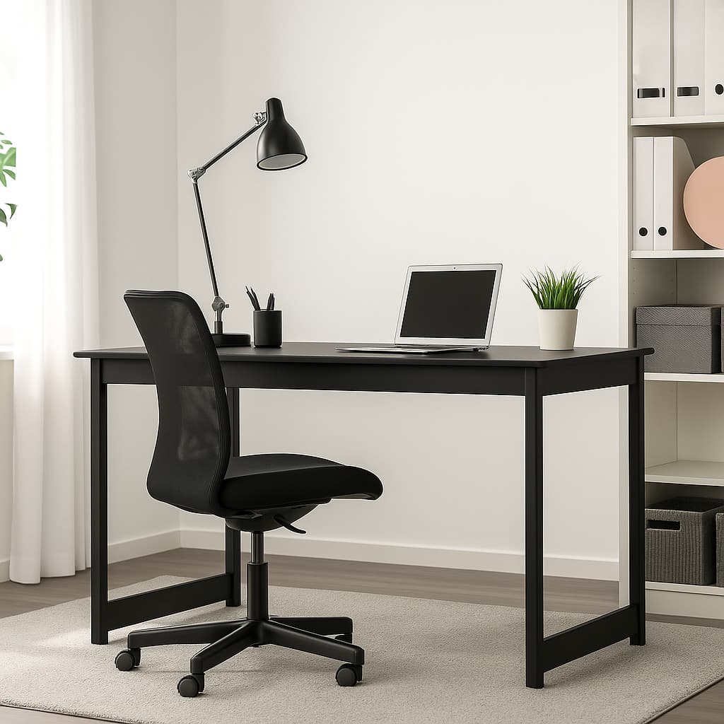 Mesa Escrivaninha Industrial para computador grande para quarto de escritório de estudo 120x60