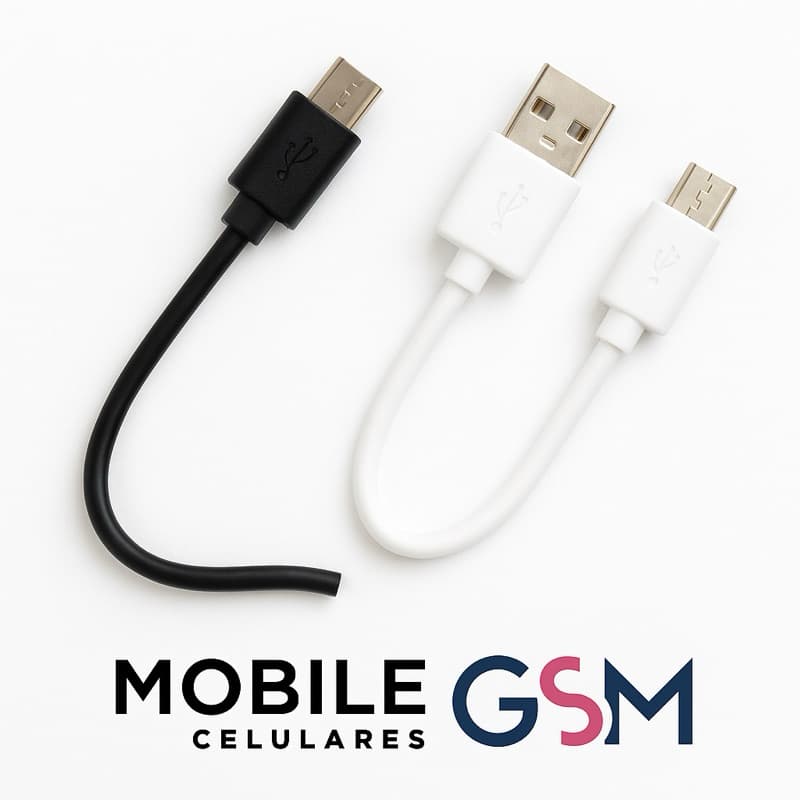 MINI CABO USB SIMPLES - PARA CARREGAMENTO PRETO OU BRANCO