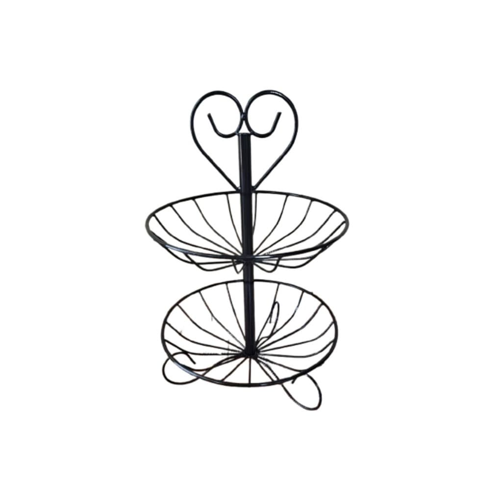 Fruteira de Mesa 2 Andares Em Ferro Decorativa E Rústica Oferta