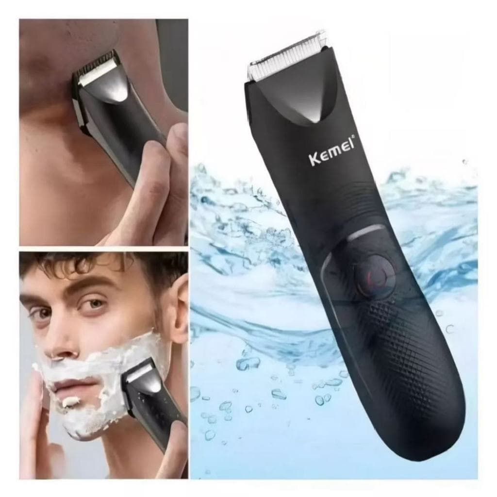 Aparador de Cabelo Corporal Kemei Km-1838 para Homens e Mulheres - Corte Privado e Quente