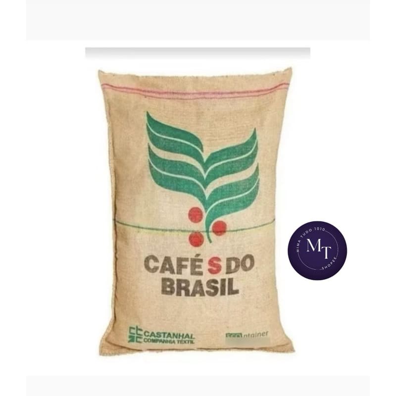 Saco Juta Café do Brasil Novo Armazenamento e Artesanato