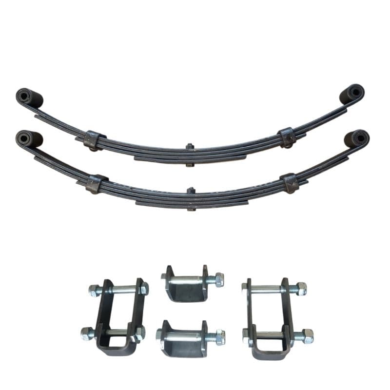 feixe de molas 4 lâminas 60cm 550kg + kit Jumelo Novo para carretinha reboque trailer food truck feiche molas